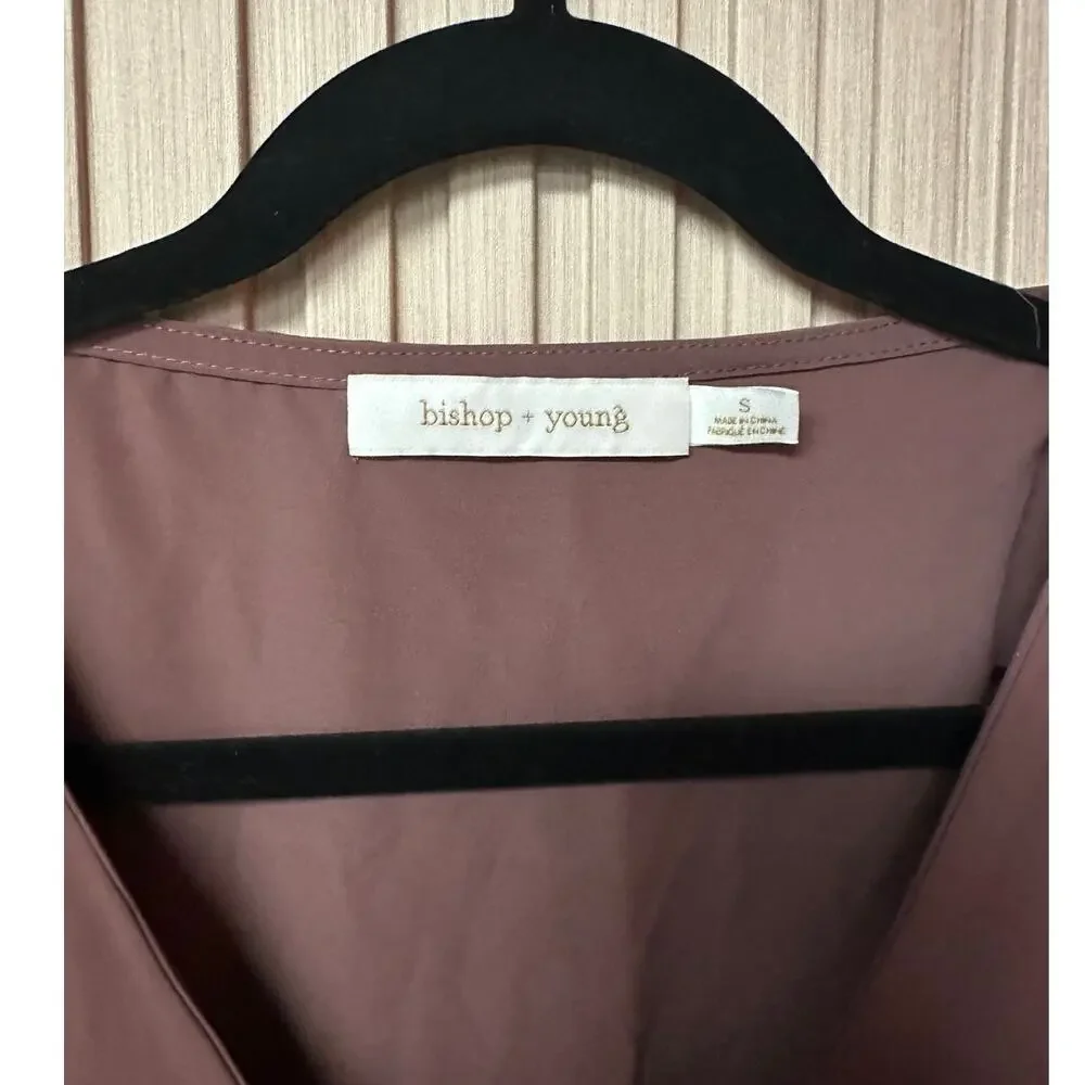 Bishop + Young Tara Wrap Midi Dress Anise Women’s Size S